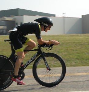 Channelling my inner Tony Martin on the bike - note the open mouth!