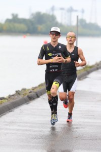 Battling hard on my first run in my Skechers Performance GORun 4's